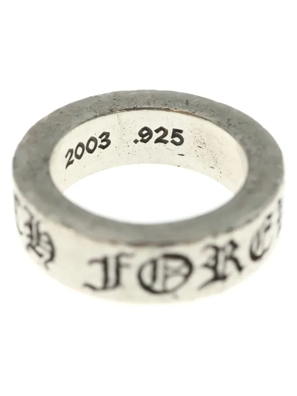 Chrome Hearts Spacer Forever Ring Silver